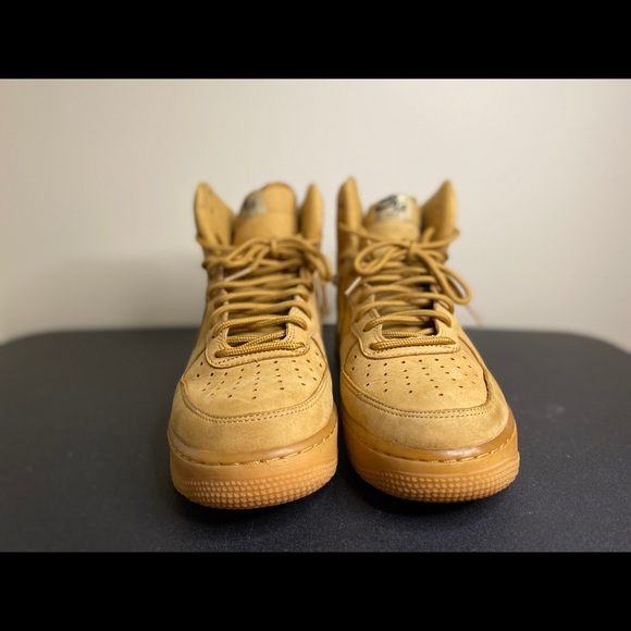 Air Force One Mid Flax Wheat Size 7.5 Men/9.5 Wom - Picture 3 of 3